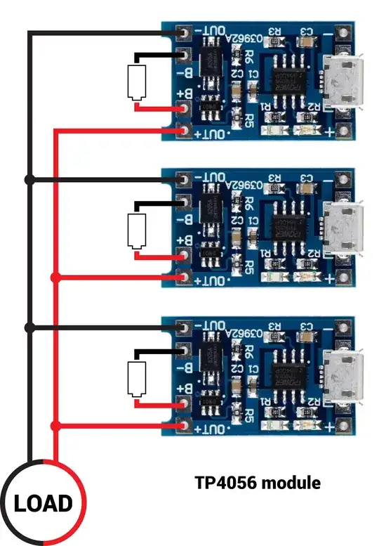 TP4056 modules with load