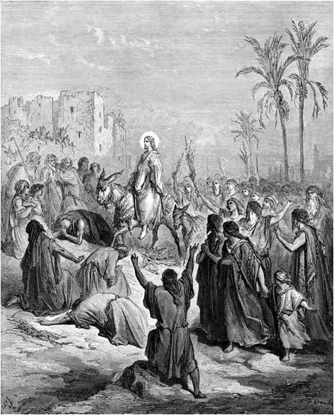 Jesus Enters Jerusalem - Gustave Doré 1832-1883
