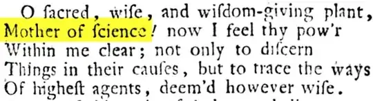 John Milton. Paradise Lost. Book IX, p. 211, Lines 679-683