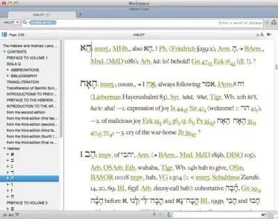 Hebrew and Aramaic Lexicon of the Old Testament