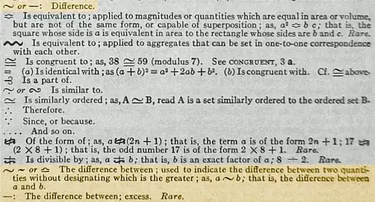 difference symbol entries