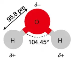 H2O molecular structure