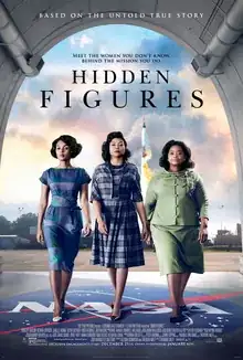 Official poster for the film Hidden Figures