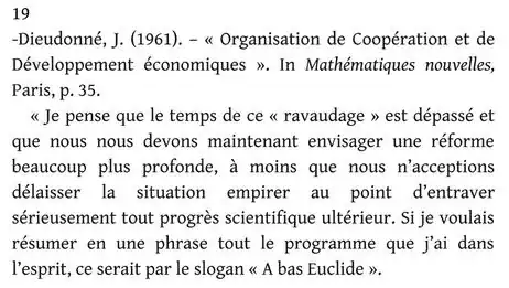 Jean Dieudonné on Euclid