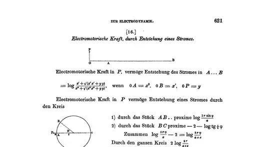 Gauss's calculation of self-inductance of a single circular loop 