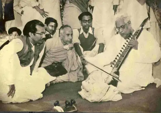 Bose playing Esraj