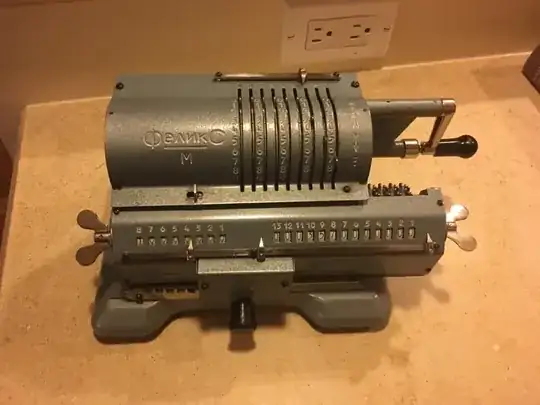 A Felix Model M Arithmometer