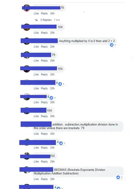 A wall of people answering "4" or "79" with a few answering "104"