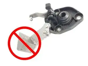 Taking out the counterweight from the manual gearbox