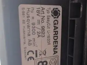 Gardena EasyCut 9823 disassembly of lower part