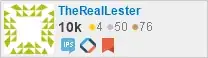 profile for TheRealLester on Stack Exchange, a network of free, community-driven Q&A sites
