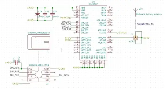 SIM800 circuit sheet