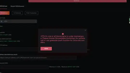 screenshot from gate.io