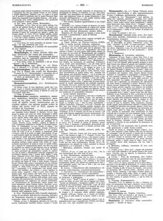 A page from Grande dizionario della lingua italiana