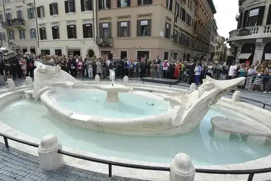 The fountain after restoration