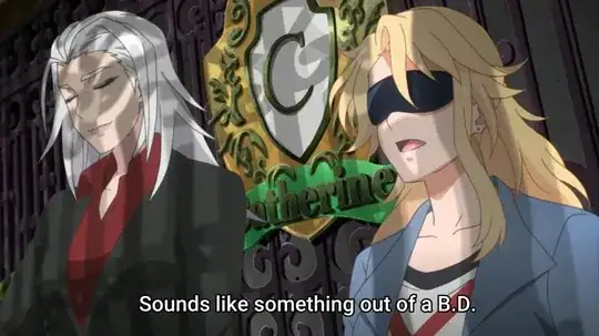 screenshot of the line being said