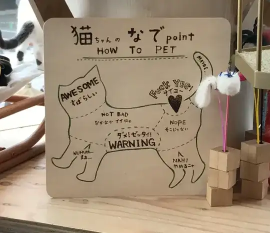 Cat cafe instructions