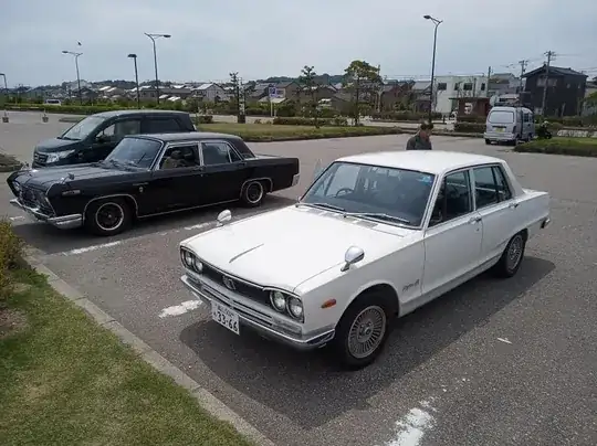 Two Japanese classic cars