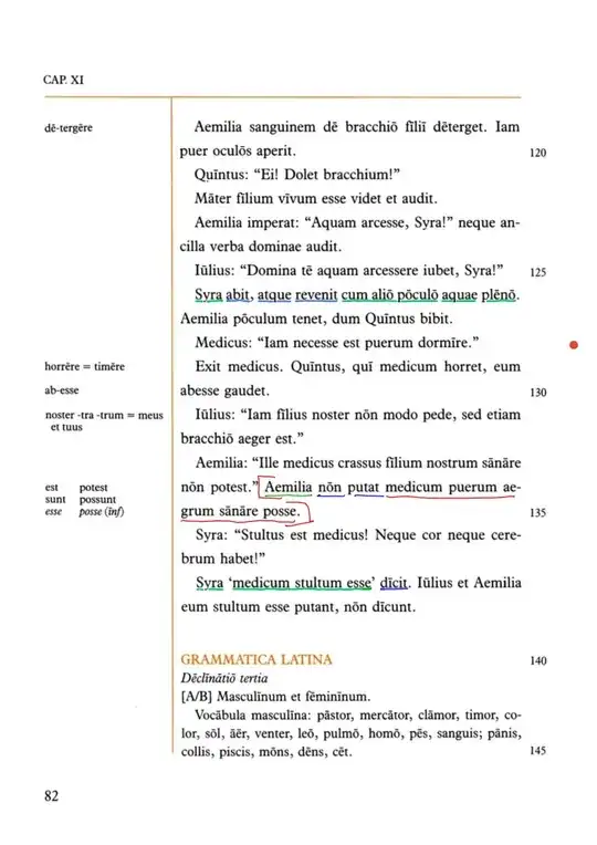 Lingua Latina Per Se Illustrata Familia Romana Page 82 Annotated