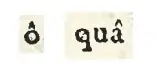 ô and quâ