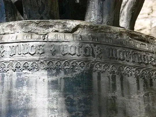 The "vivos voco" engraving on the the Schiller bell