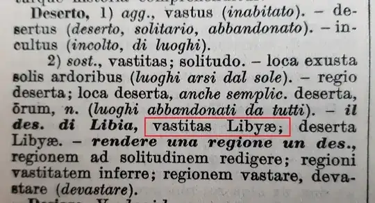 Vastitas Lybiae - Deserta Lybiae