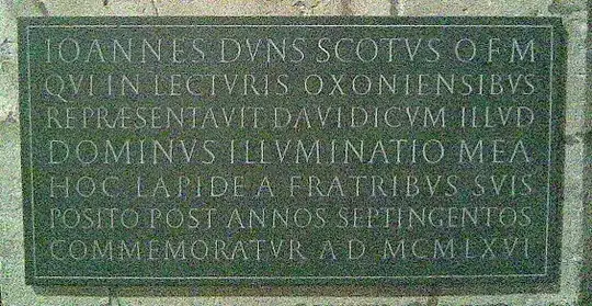 An inscription