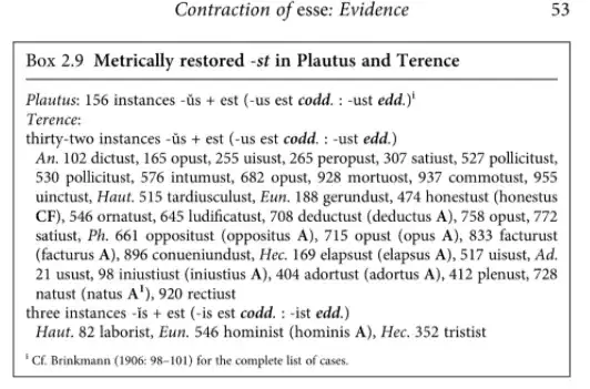 pezzini's table of evidence