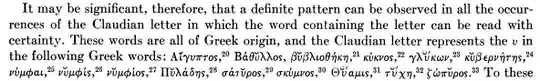 Revilo P. Oliver, "The Claudian Letter Ⱶ," page 251