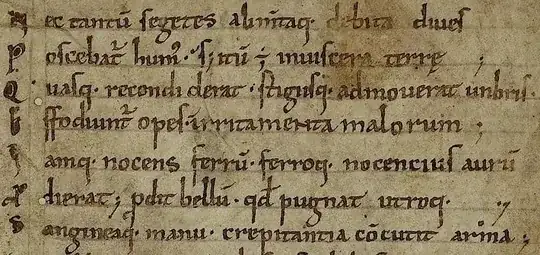 excerpt from the page 1 verso of Pal. lat. 1699