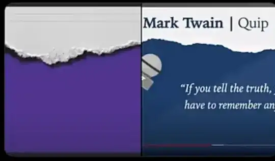 Two side-by-side examples of a torn-paper effect