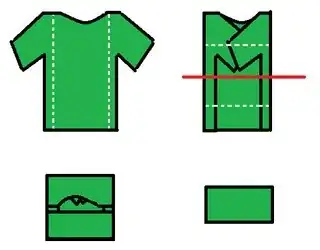 shirt folding diagram