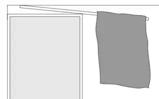 temporary towel dowel