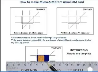 How to make Micro-SIM from usual SIM card