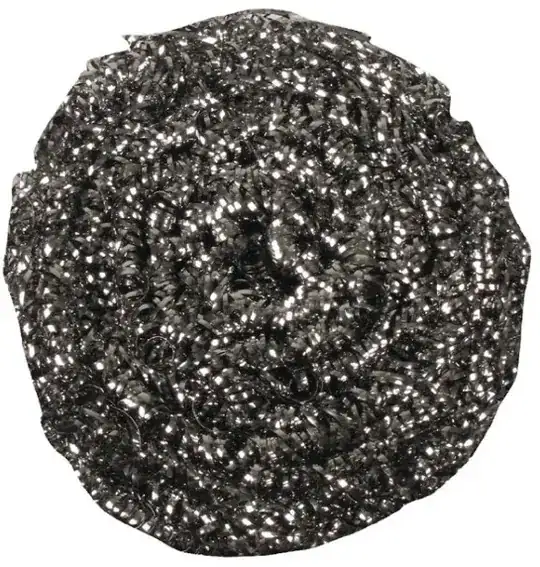 Coarse wire pan scrub ball