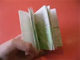 Map accordion-folded