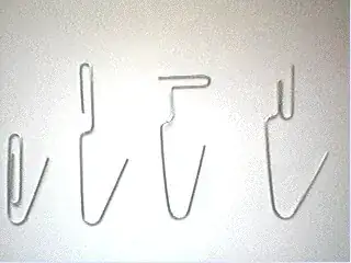 bent paper clips