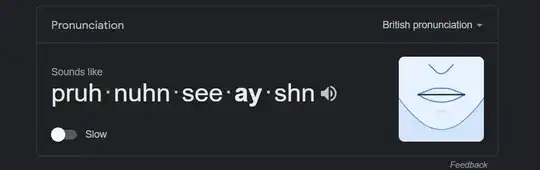 pruh nuhn see ay shn