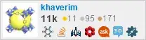 profile for khaverim on Stack Exchange, a network of free, community-driven Q&A sites