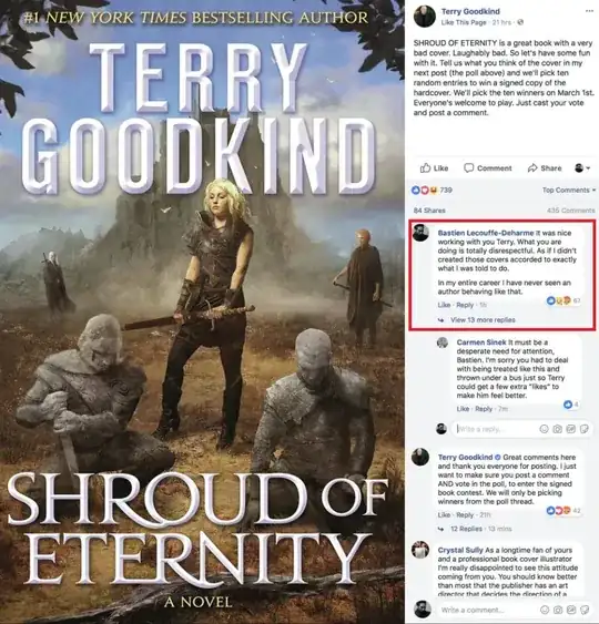 Image of Goodkind's post and responses