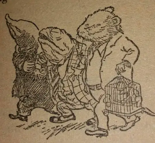 Illustration: Mole, Toad and Ratty