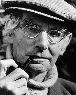 Sean O'Casey, Playwright, Smoking Pipe.