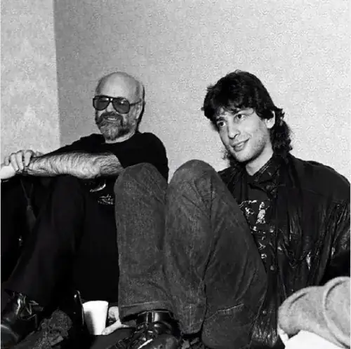 Sir Terry Pratchett and Neil Gaiman