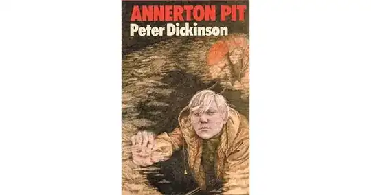 cover image with a blind boy crawling through a tunnel underground