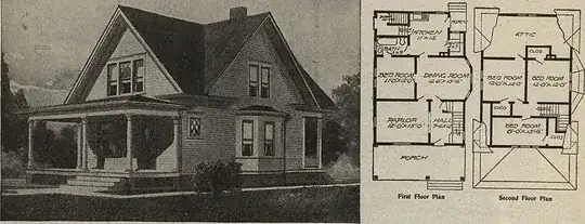 Four-Gabled House - X-Shaped