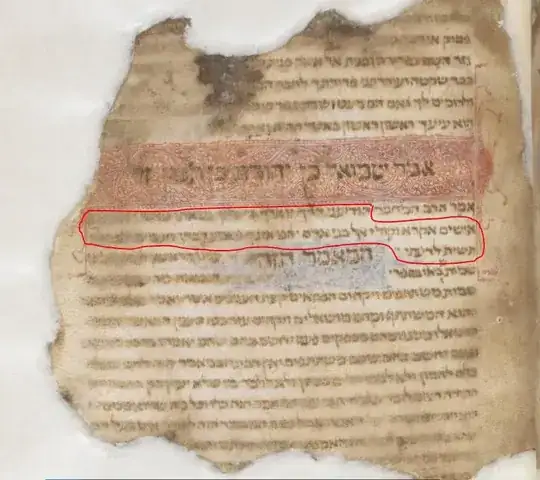 Image of manuscript with epigraph circled