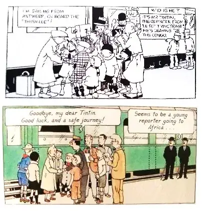 Opening frames 1931 (monochrome) and 1946 (colour)