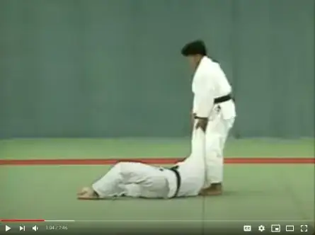 end throwing position of seoi nage in Nage no Kata