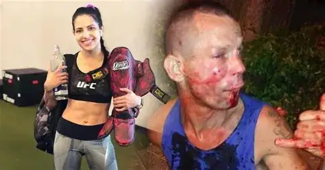 Polyana Viana and her assailant