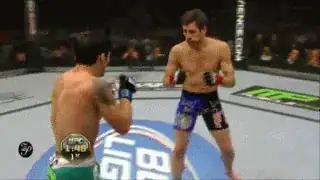 Nunes versus Florian: inside leg kick example